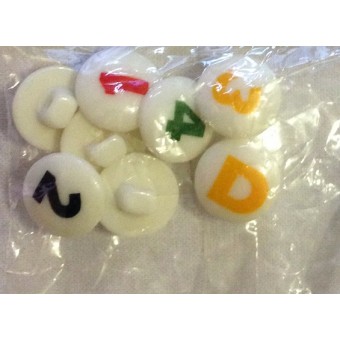 Buttons - Craft - Assorted Alphabet